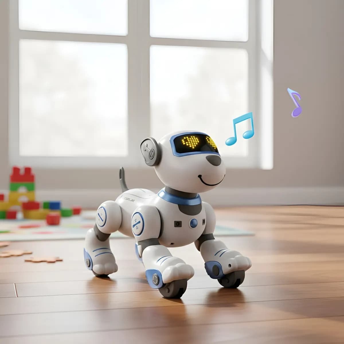 Perro robot inteligente con control remoto Gris - Image 5