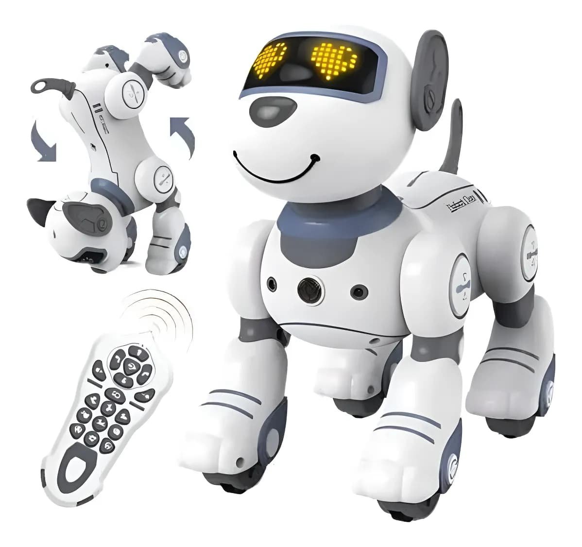 Perro robot inteligente con control remoto Gris - Image 3